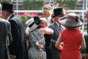 Owners embrace after their Royal Ascot winner
